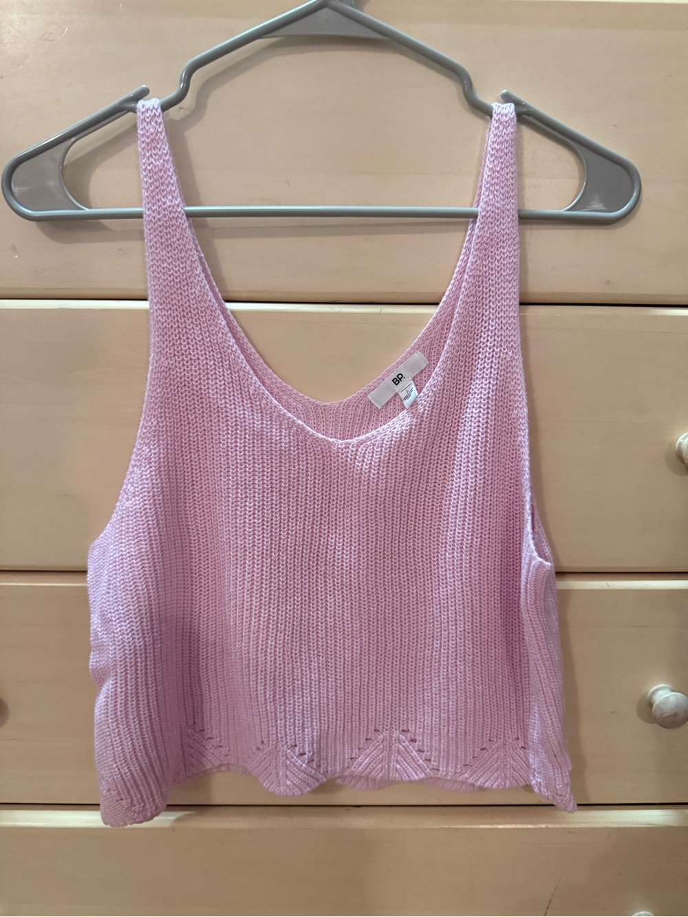 bp Light Pink Knit Scoop Neck Tank